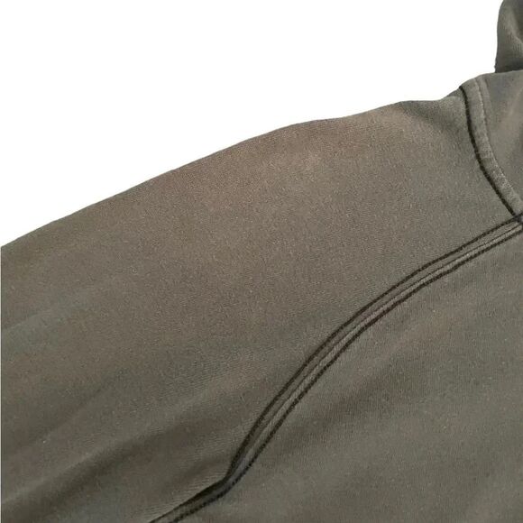 Life is Good/ Good Vibes Olive Long Sleeves Cotton Unisex Hoodie Sweatshirt S - Picture 11 of 14